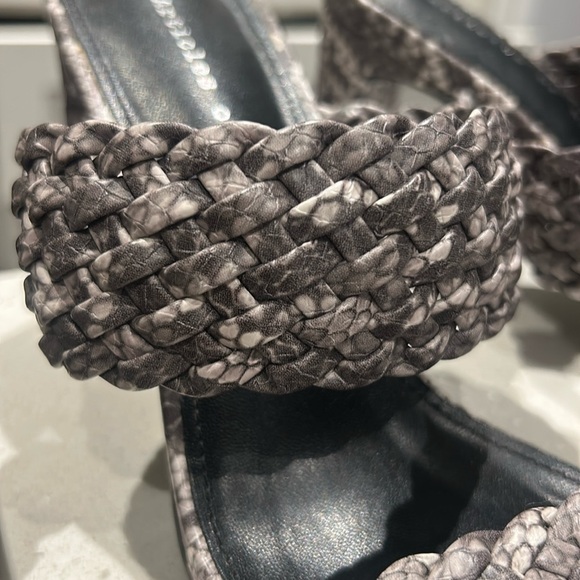 Articles of Society Asti Braided Open Square Toe Blocked Heeled Sandals Size 10 - Picture 4 of 16